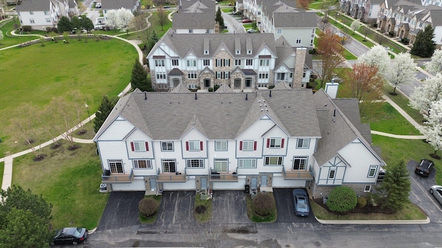 drone / aerial view featuring a residential view