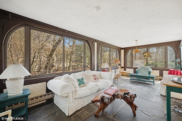 1250 Westmoor Rd, Winnetka, IL 60093 - sunroom / solarium featuring plenty of natural light and a textured ceiling