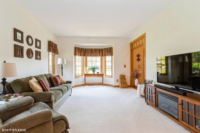 13 W Royal Oaks Dr, Bristol, IL 60512 - living area with light carpet and baseboards