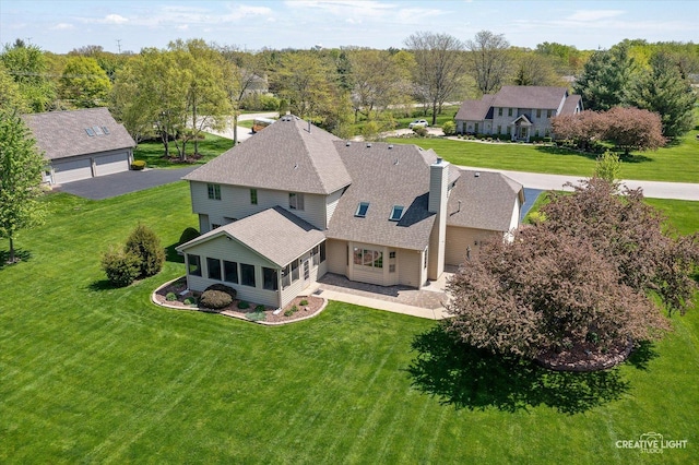 13 W Royal Oaks Dr, Bristol, IL 60512 - aerial view of property and surrounding area