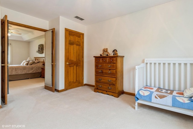 13 W Royal Oaks Dr, Bristol, IL 60512 - bedroom featuring light carpet and baseboards