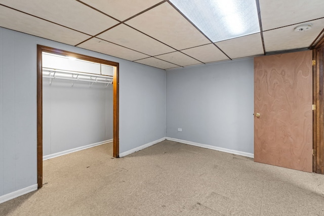 17148 William St, Lansing, IL 60438 - unfurnished bedroom with a closet, carpet flooring, and baseboards