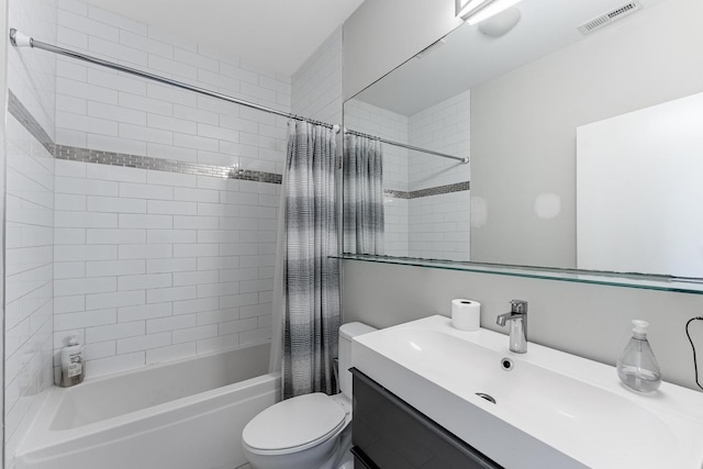 2143 W 19th St Unit 3, Chicago, IL 60608 - full bathroom with toilet, visible vents, shower / bath combo, and vanity