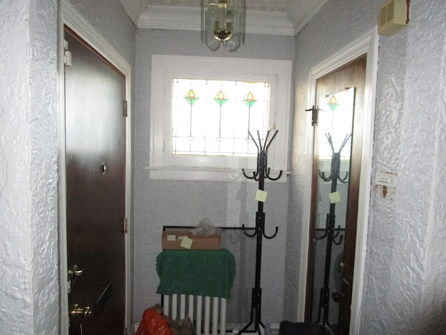 9201 S Marshfield Ave, Chicago, IL 60620 - hallway featuring crown molding