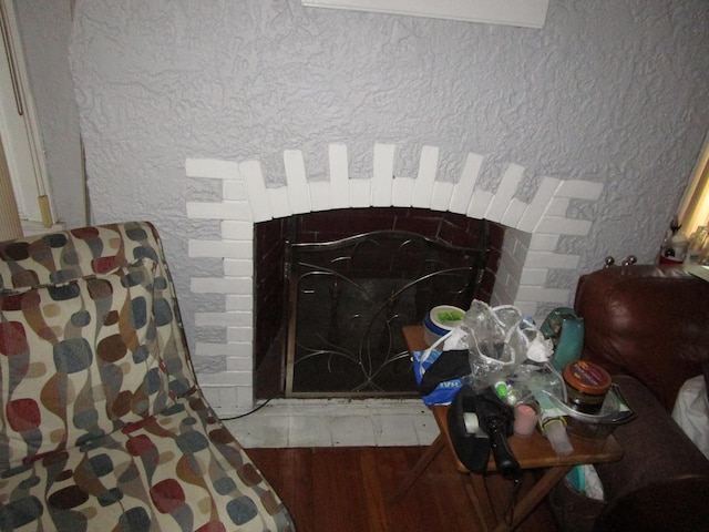 9201 S Marshfield Ave, Chicago, IL 60620 - detailed view of wood finished floors and a fireplace