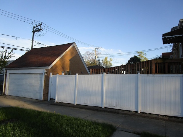 9201 S Marshfield Ave, Chicago, IL 60620 - view of home's exterior with fence and a garage