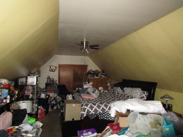 9201 S Marshfield Ave, Chicago, IL 60620 - bedroom featuring lofted ceiling and a ceiling fan