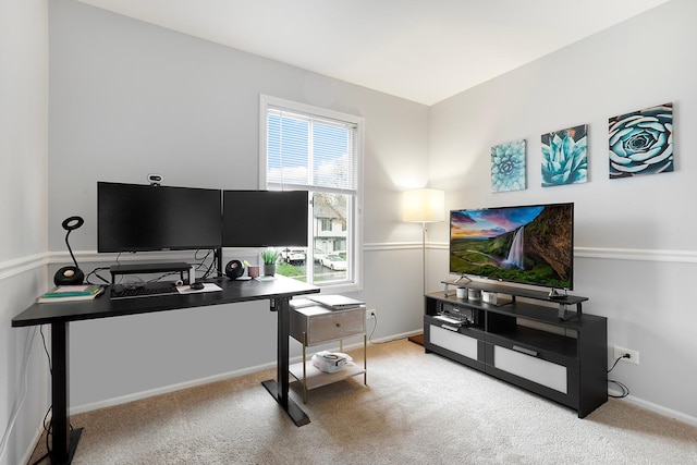1306 Haverhill Cir, Naperville, IL 60563 - carpeted home office featuring baseboards