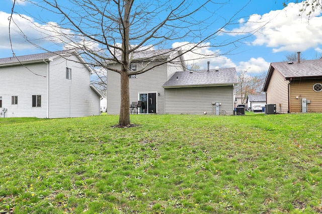 1306 Haverhill Cir, Naperville, IL 60563 - view of green lawn featuring central AC unit