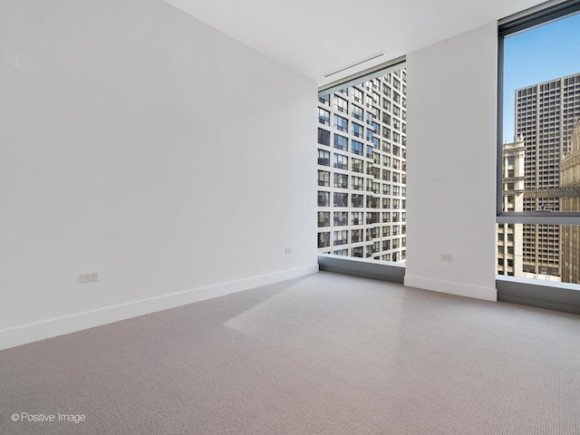 403 N Wabash Ave Unit 13B, Chicago, IL 60611 - spare room with floor to ceiling windows