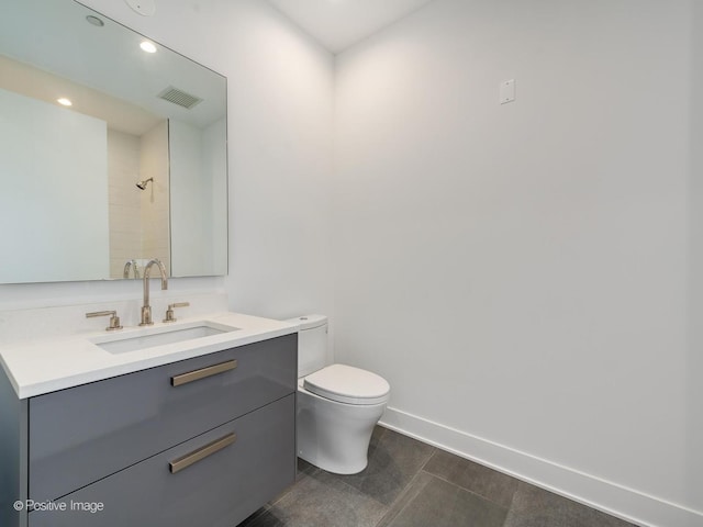 403 N Wabash Ave Unit 13B, Chicago, IL 60611 - full bathroom with vanity, recessed lighting, and a shower
