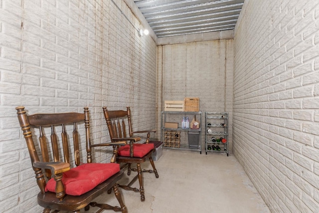14431 E 2400 N Rd, Hudson, IL 61748 - living area featuring concrete flooring