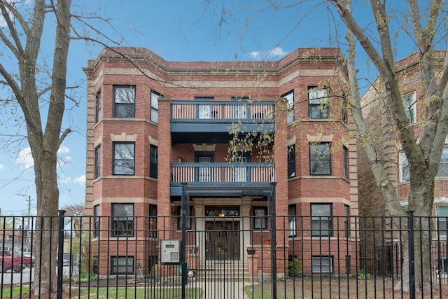 view of property with a fenced front yard