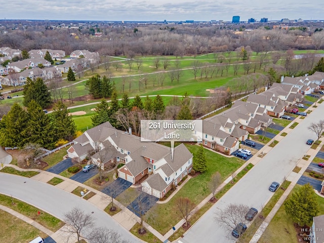 birds eye view of property featuring a residential view