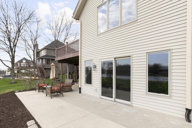 rear view of house with a patio area
