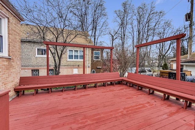 view of wooden terrace