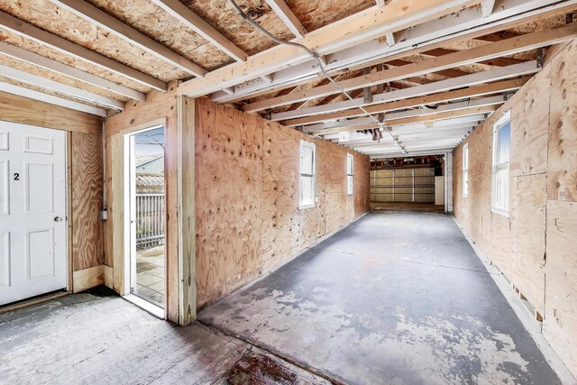view of basement