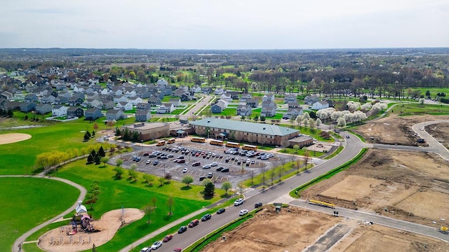 aerial view featuring a residential view