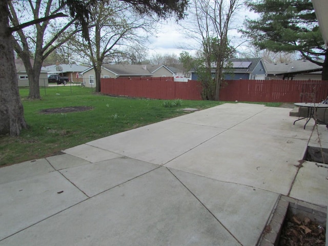 view of patio / terrace with a residential view