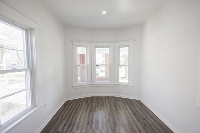 231 S Chicago Ave, Kankakee, IL 60901 - empty room with baseboards and dark wood-style flooring