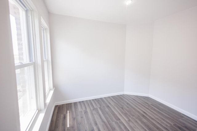 231 S Chicago Ave, Kankakee, IL 60901 - empty room with baseboards, a healthy amount of sunlight, and wood finished floors