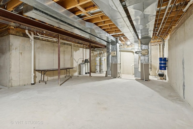 2407 Shaker Ct, Naperville, IL 60564 - unfinished basement with water heater and heating unit