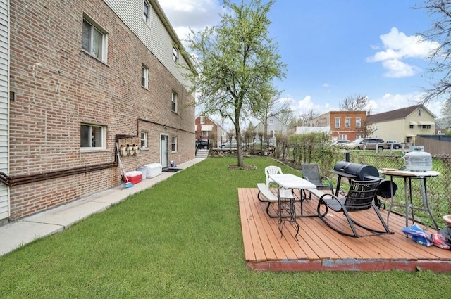 2629 W Luther St, Chicago, IL 60608 - view of yard featuring fence and a deck