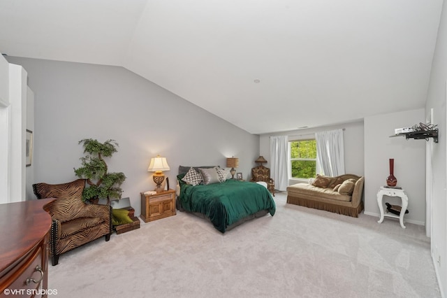 1952 Crenshaw Cir Unit 1952, Vernon Hills, IL 60061 - bedroom featuring lofted ceiling and light colored carpet