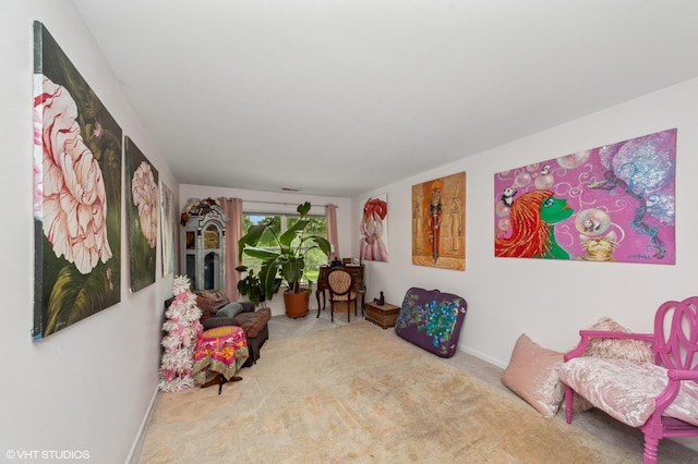 1952 Crenshaw Cir Unit 1952, Vernon Hills, IL 60061 - sitting room featuring carpet floors and baseboards