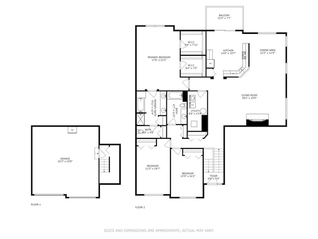 1952 Crenshaw Cir Unit 1952, Vernon Hills, IL 60061 - view of property floor plan
