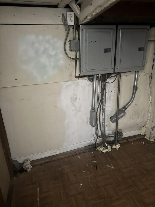 utility room featuring electric panel