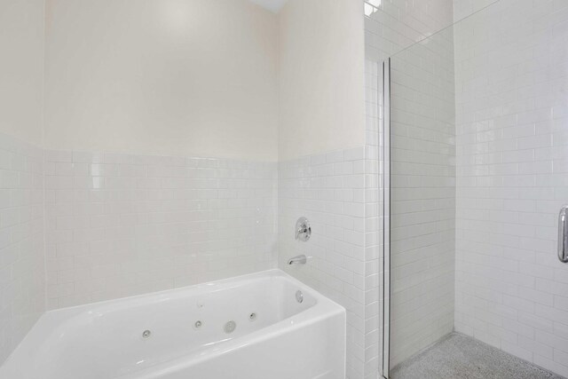 4538 S Calumet Ave Unit 3N, Chicago, IL 60653 - full bathroom featuring a shower stall and a whirlpool tub