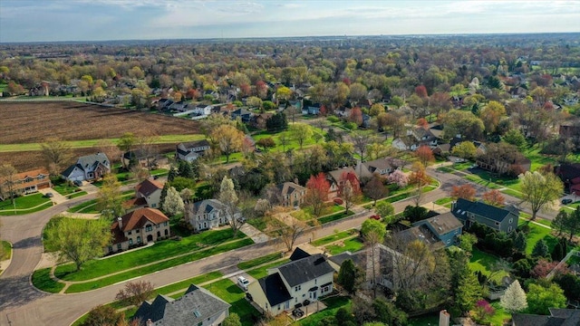 aerial view featuring a residential view