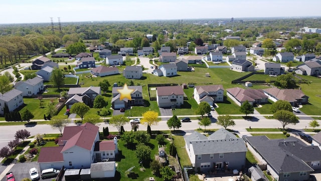 661 Bluebonnett Dr, Aurora, IL 60505 - aerial view of residential area