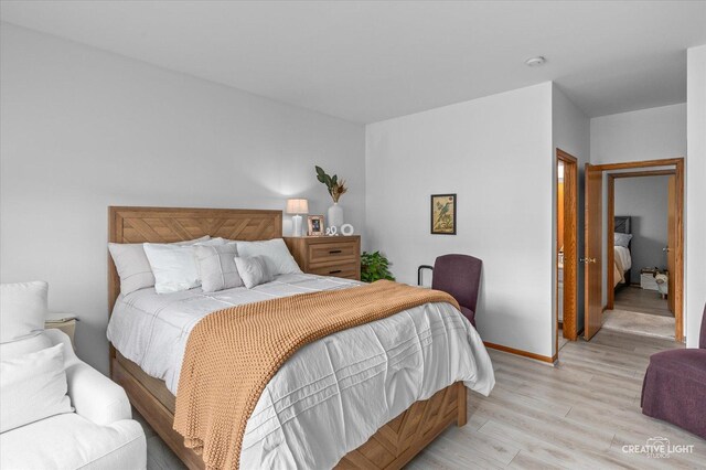 204 Fairwind Dr, Montgomery, IL 60538 - bedroom with baseboards and light wood-type flooring
