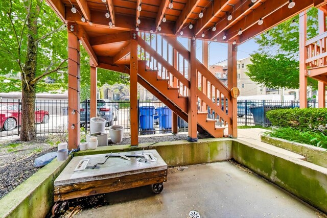 1473 N Larrabee St Unit A, Chicago, IL 60610 - view of patio with stairway