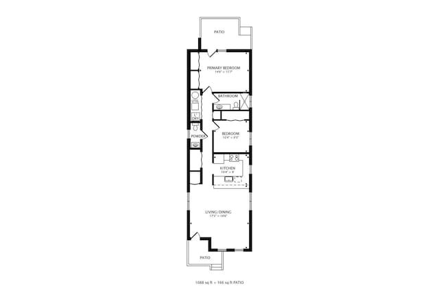 1473 N Larrabee St Unit A, Chicago, IL 60610 - floor plan / room layout