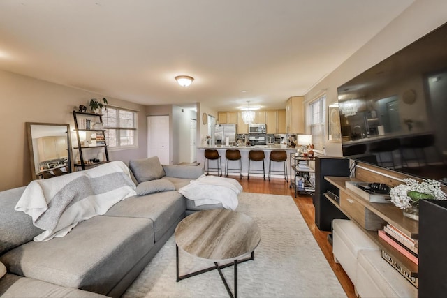 1473 N Larrabee St Unit A, Chicago, IL 60610 - living room with wood finished floors