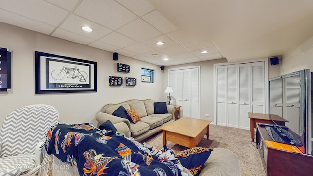 1734 Nashville Ln, Crystal Lake, IL 60014 - carpeted living room with recessed lighting