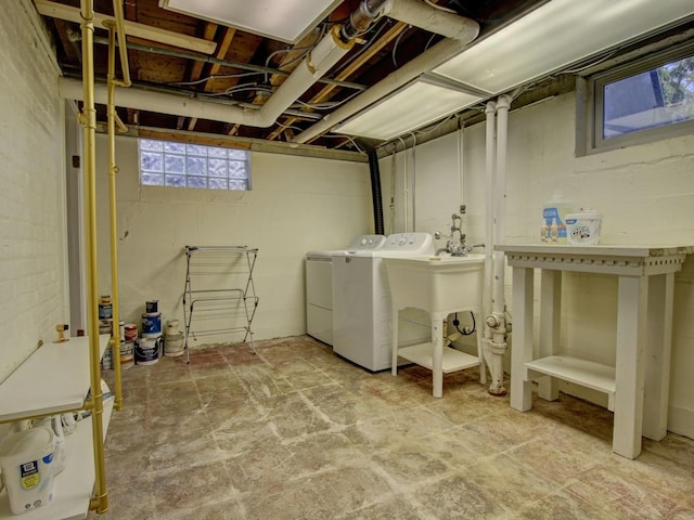 517 S Washington St, Wheaton, IL 60187 - basement with washer and dryer
