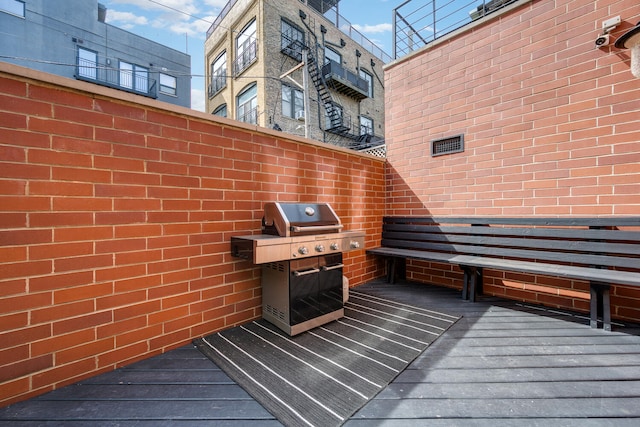 view of patio / terrace featuring area for grilling