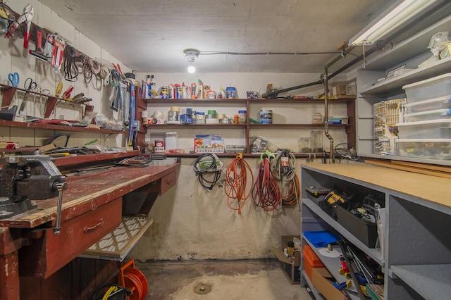 view of storage area