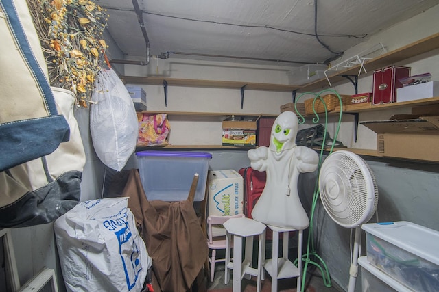 view of storage room