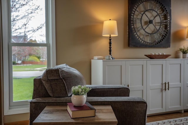 interior space featuring light wood-style flooring