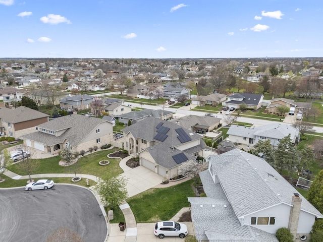 aerial view featuring a residential view