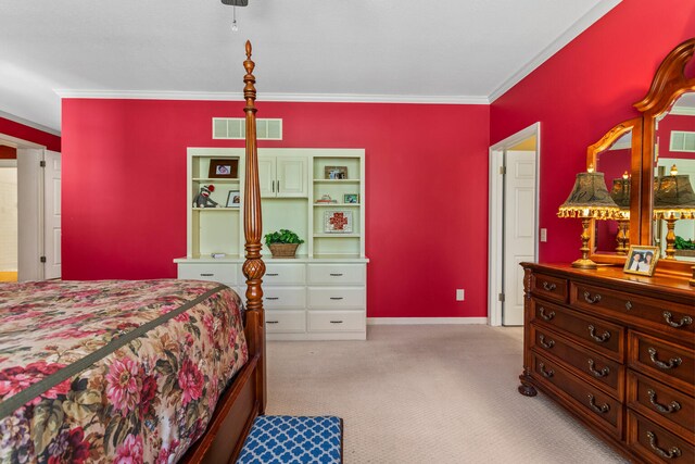 915 W Clark St, Champaign, IL 61821 - carpeted bedroom with ornamental molding and baseboards