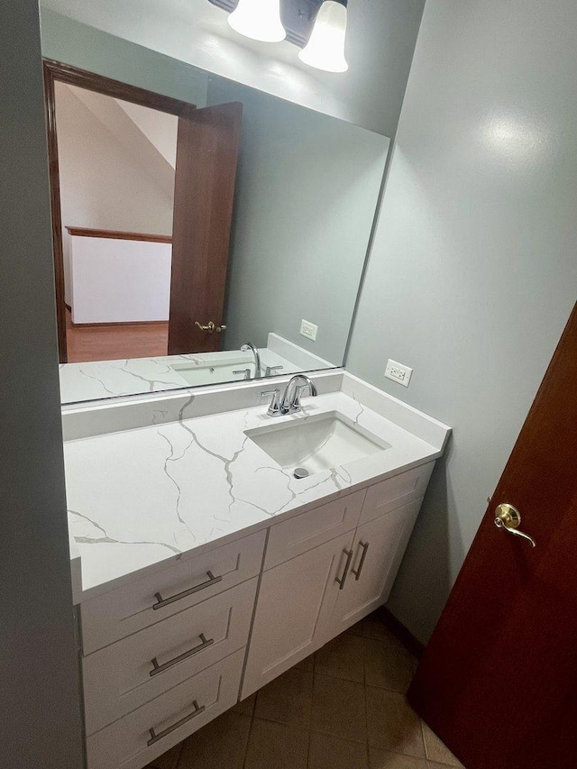 15753 Scotsglen Rd, Orland Park, IL 60462 - bathroom featuring vanity and tile patterned flooring