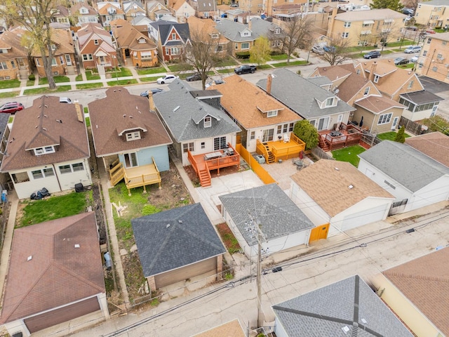 birds eye view of property featuring a residential view