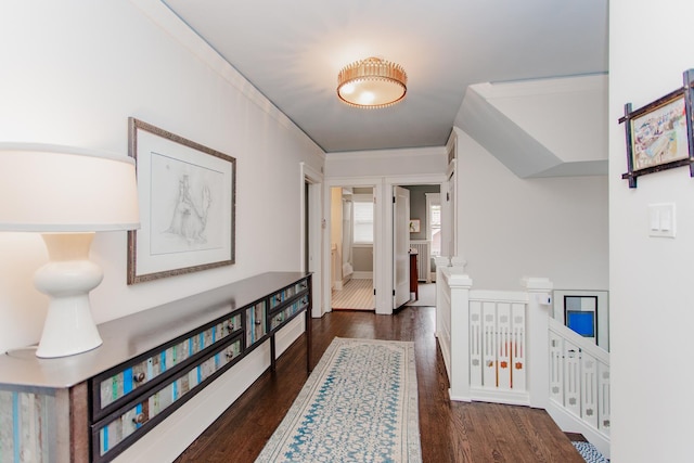 938 Edgemere Ct, Evanston, IL 60202 - hallway featuring an upstairs landing and wood finished floors