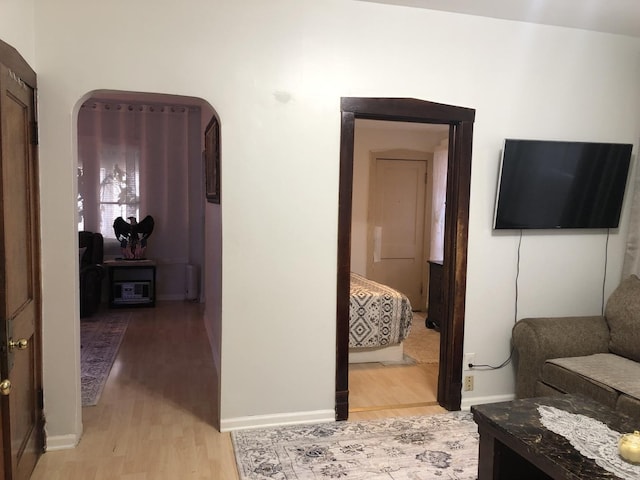 926 S Lathrop Ave, Forest Park, IL 60130 - hall with light wood-style flooring and baseboards